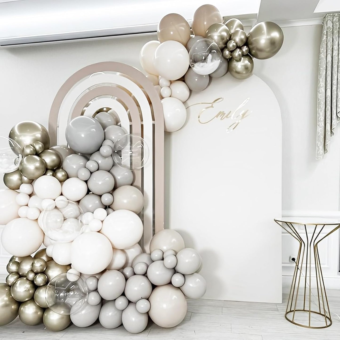 Voircoloria Gray Balloons - 66 Pack of 12-Inch Grey Latex Balloons for Celebrations & Events
