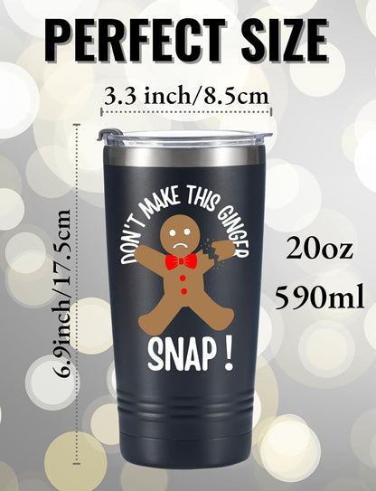 Onebttl Stainless Steel Insulated Tumbler - Funny Gingerbread Gift for Birthdays & Christmas | 20oz