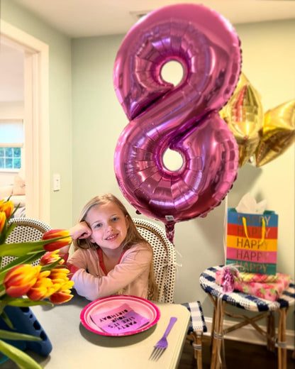 Regine Switzerland 40-Inch Pink Number 1 Balloon - Perfect First Birthday Decoration for Girls