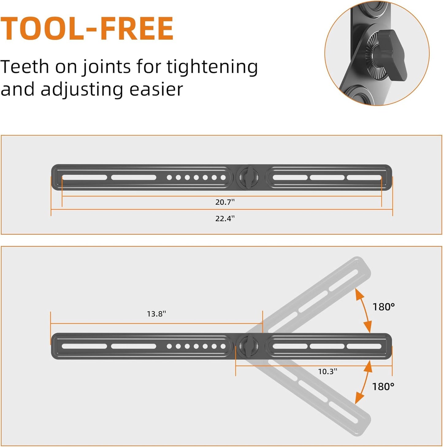 XINLEI Universal Sound Bar Mount - Fits 23 to 65 Inch TVs | Securely Holds Up to 22 lbs