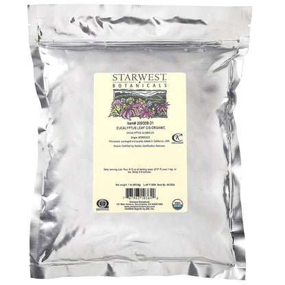 Starwest Botanicals Organic Eucalyptus Leaf Cut & Sifted - 1 Pound Bag