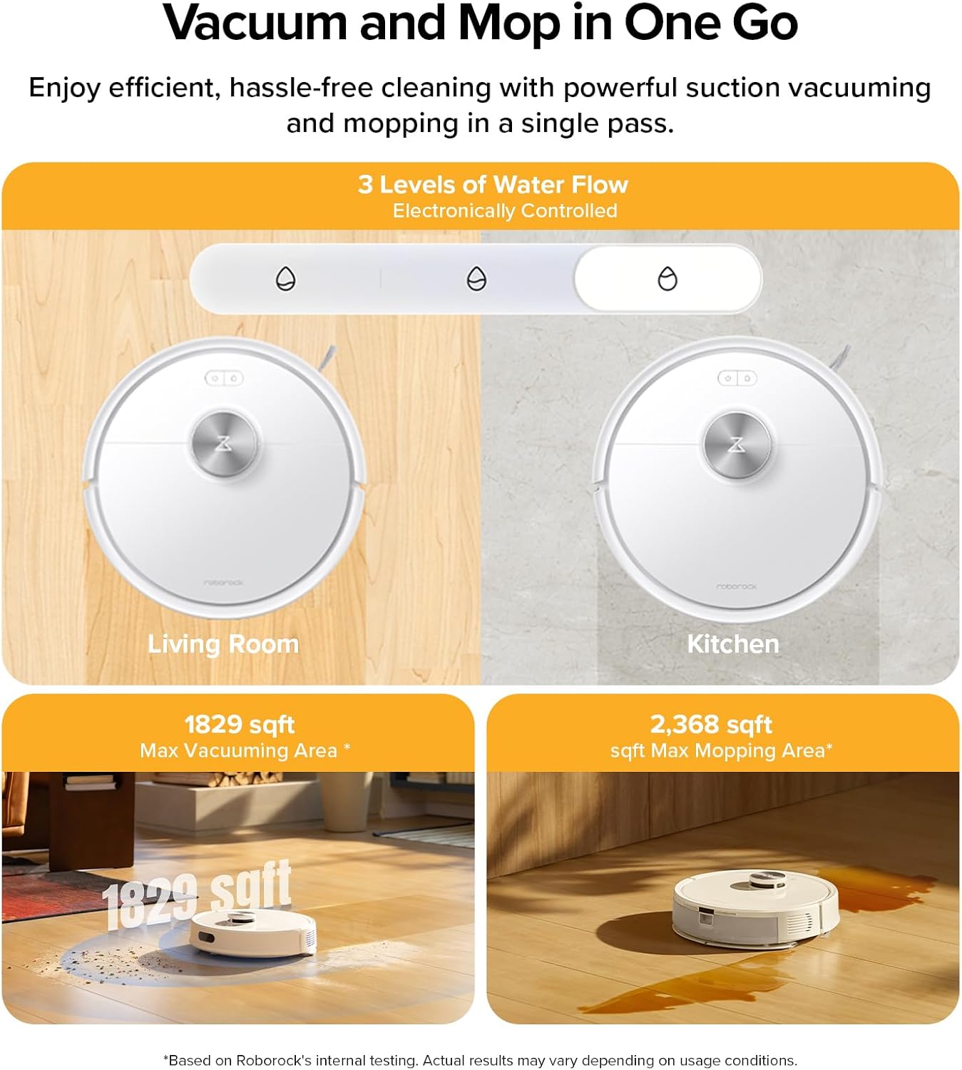 Roborock Q7 M5+ Robot Vacuum & Mop - 10000Pa Suction, Self-Emptying, App Control | White