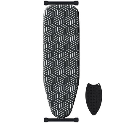 caius Ironing Board, Compact and Space Saver Full Size Ironing Board, Extra Wide Ironing Area with Extra Thick Heavy Duty Padded Cover, Stable Structure, Easy to Fold