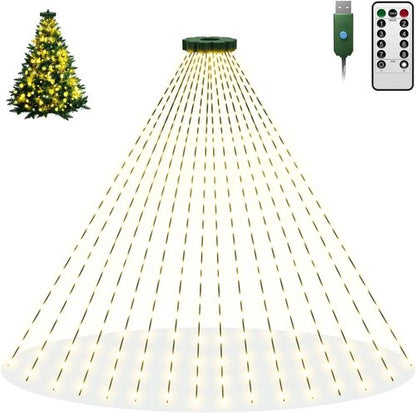Btfarm Christmas Tree Lights - 400 LED Remote Fairy Lights | 6.6FT Waterproof, Dimmable, 8 Modes for Indoor/Outdoor Decor