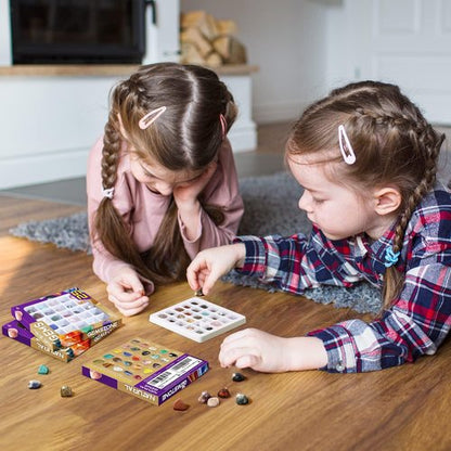 Byncceh Rock Collection for Kids - 25 Unique Gemstones & Crystals | Educational STEM Science Kit for Ages 6-12