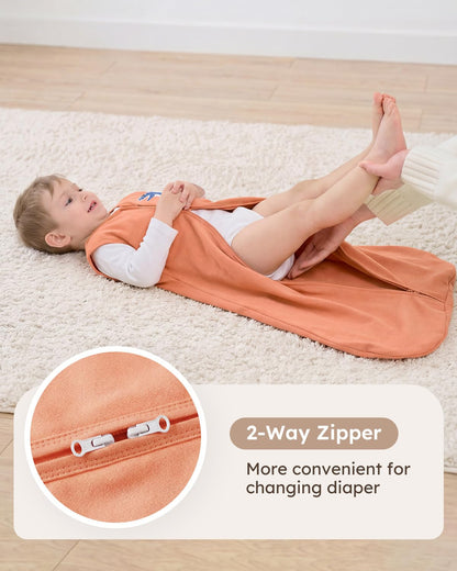 Yoofoss Baby Sleep Sack | 100% Organic Cotton Wearable Blanket for 6-12 Months | 2-Way Zipper, Soft & Lightweight, 3 Pack