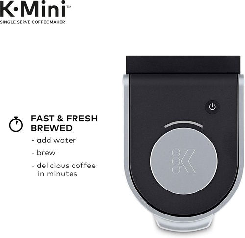 Keurig K-Mini Single-Serve Coffee Maker - Compact Design with Standalone Milk Frother | Black