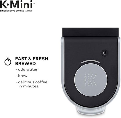 Keurig K-Mini Single-Serve Coffee Maker - Compact Design with Standalone Milk Frother | Black