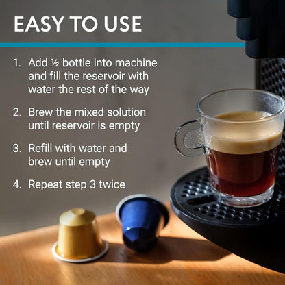 Skiennix Descaler - Universal Solution for Keurig, Nespresso & Delonghi | 2 Pack, Made in USA