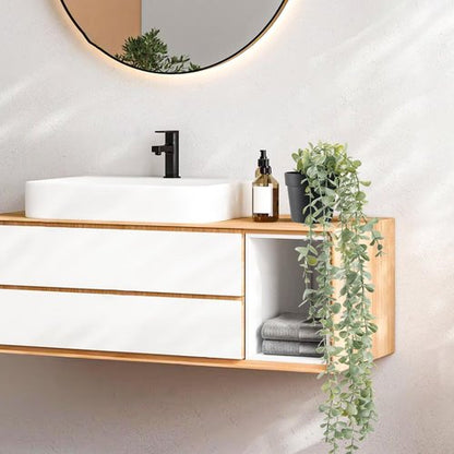 Der Rose 1Pcs Fake Plants Hanging Artificial Potted Faux Eucalyptus Plants for Modern Boho Farmhouse Bathroom Office Desk Wall Art Shelf Living Room Aesthetic Decor Indoor