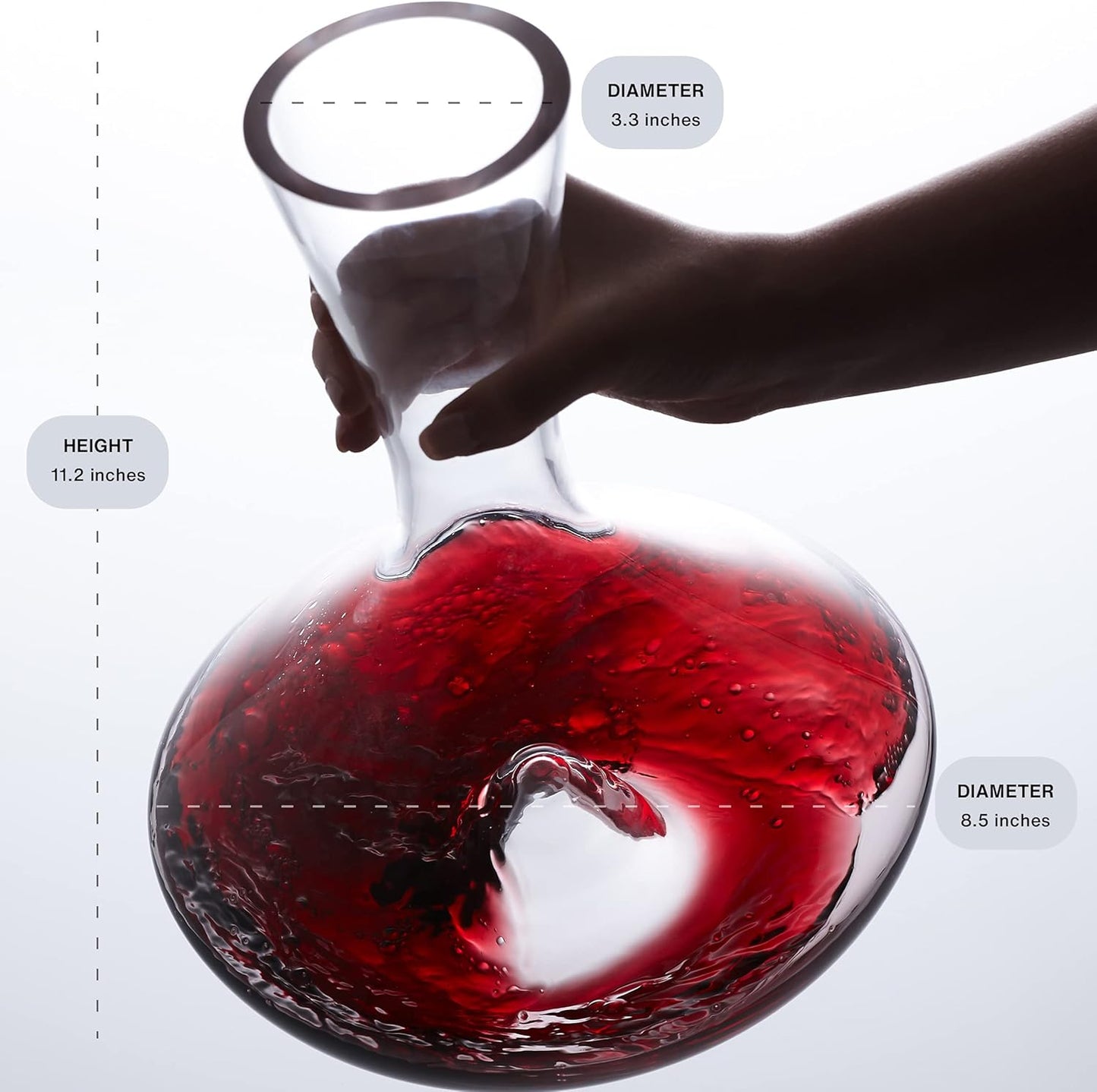 Wine Aerator Pourer and Citadel Wine Decanter Bundle by Vintorio