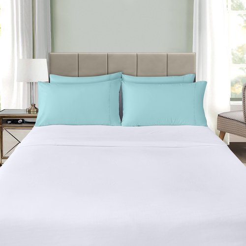 Utopia Bedding Queen Pillow Cases - 12 Pack - Envelope Closure - Soft Brushed Microfiber Fabric - Shrinkage and Fade Resistant Pillow Covers Queen Size 20 X 30 Inches (Queen, Spa Blue)