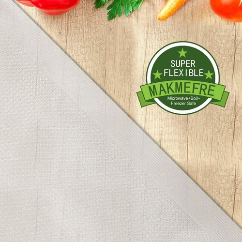 MakMeFre Vacuum Sealer Bags - 8 Pack of 8"x20" & 11"x20" Rolls | BPA Free, Puncture Resistant, Ideal for Sous Vide Cooking