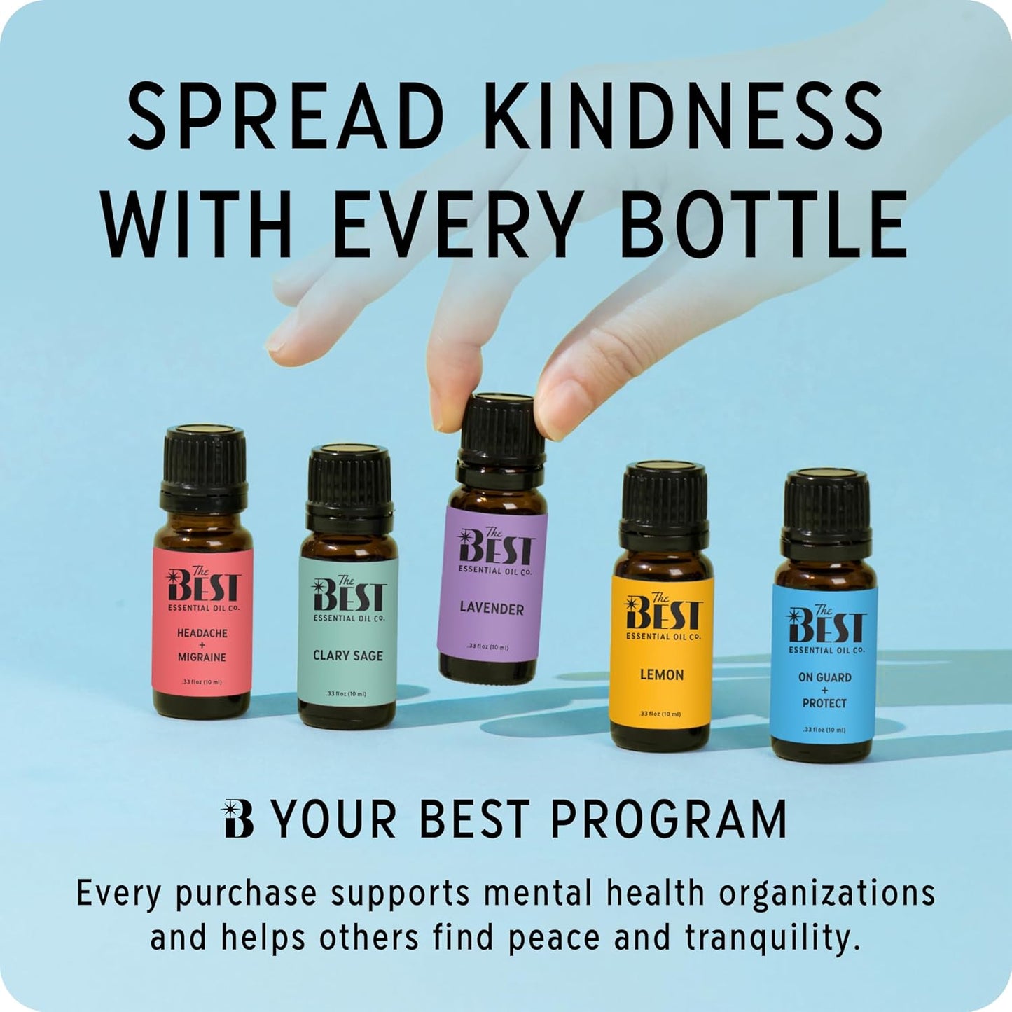 Sleep + Serenity Essential Oil Blend by The Best - 100% Pure & Natural Aromatherapy | 10 ml (.33 fl oz)