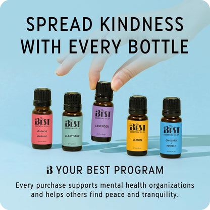Sleep + Serenity Essential Oil Blend by The Best - 100% Pure & Natural Aromatherapy | 10 ml (.33 fl oz)