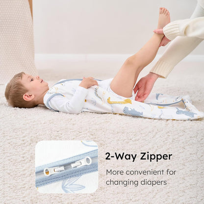 Yoofoss Baby Sleep Sack | 100% Organic Cotton Wearable Blanket for 12-18 Months | 3-Pack, Lightweight & Comfy