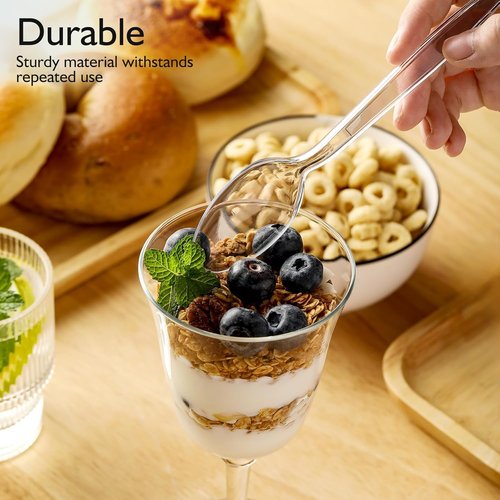 Heavy Duty Disposable Plastic Silverware Set by [Brand Name] | 200 Count Forks & Spoons - BPA Free Utensils for Parties & Daily Use
