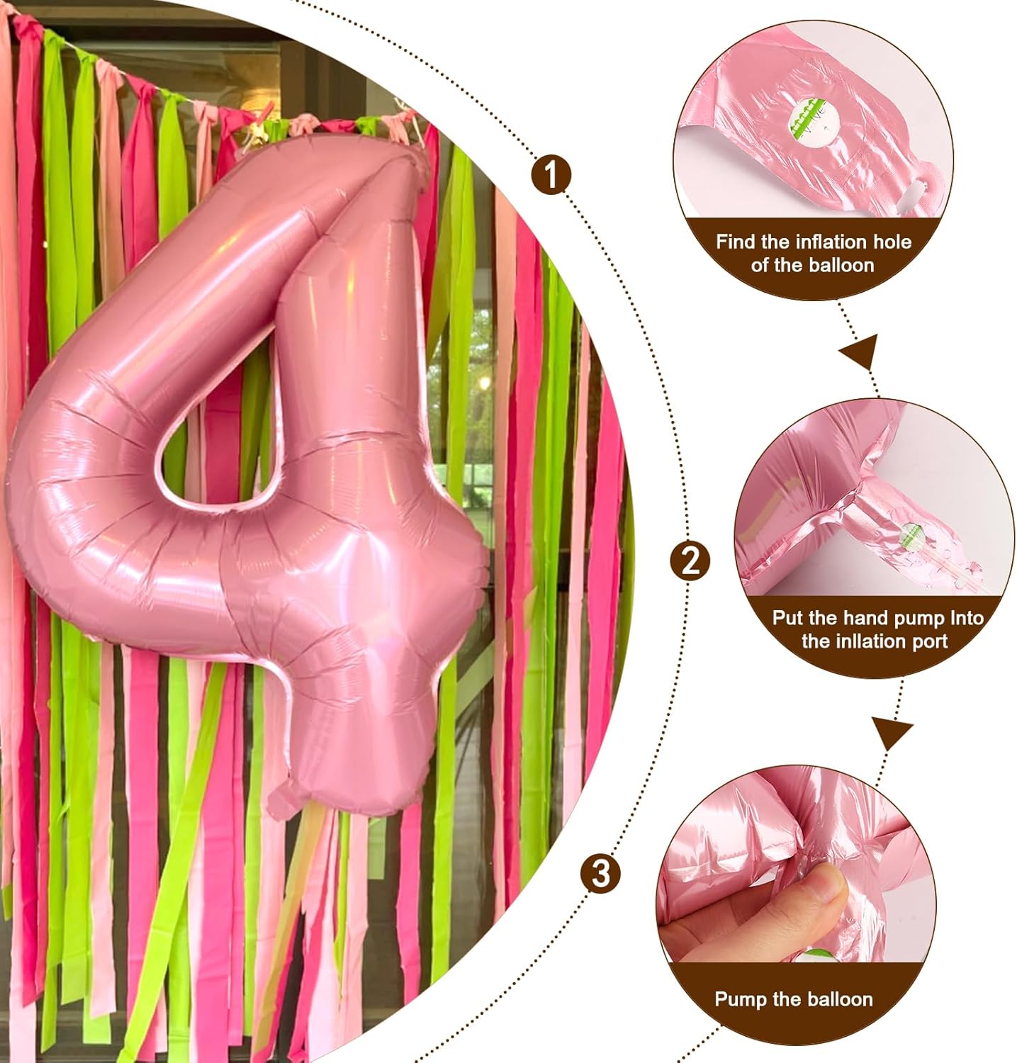 Pearl Pink 40-Inch Number Balloons by [Brand Name] - Perfect for Birthdays, Anniversaries & Proposals