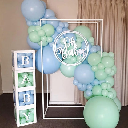 Voircoloria 105pcs Mint Green Balloons - 12 Inch Latex Party Balloons for Birthdays & Celebrations