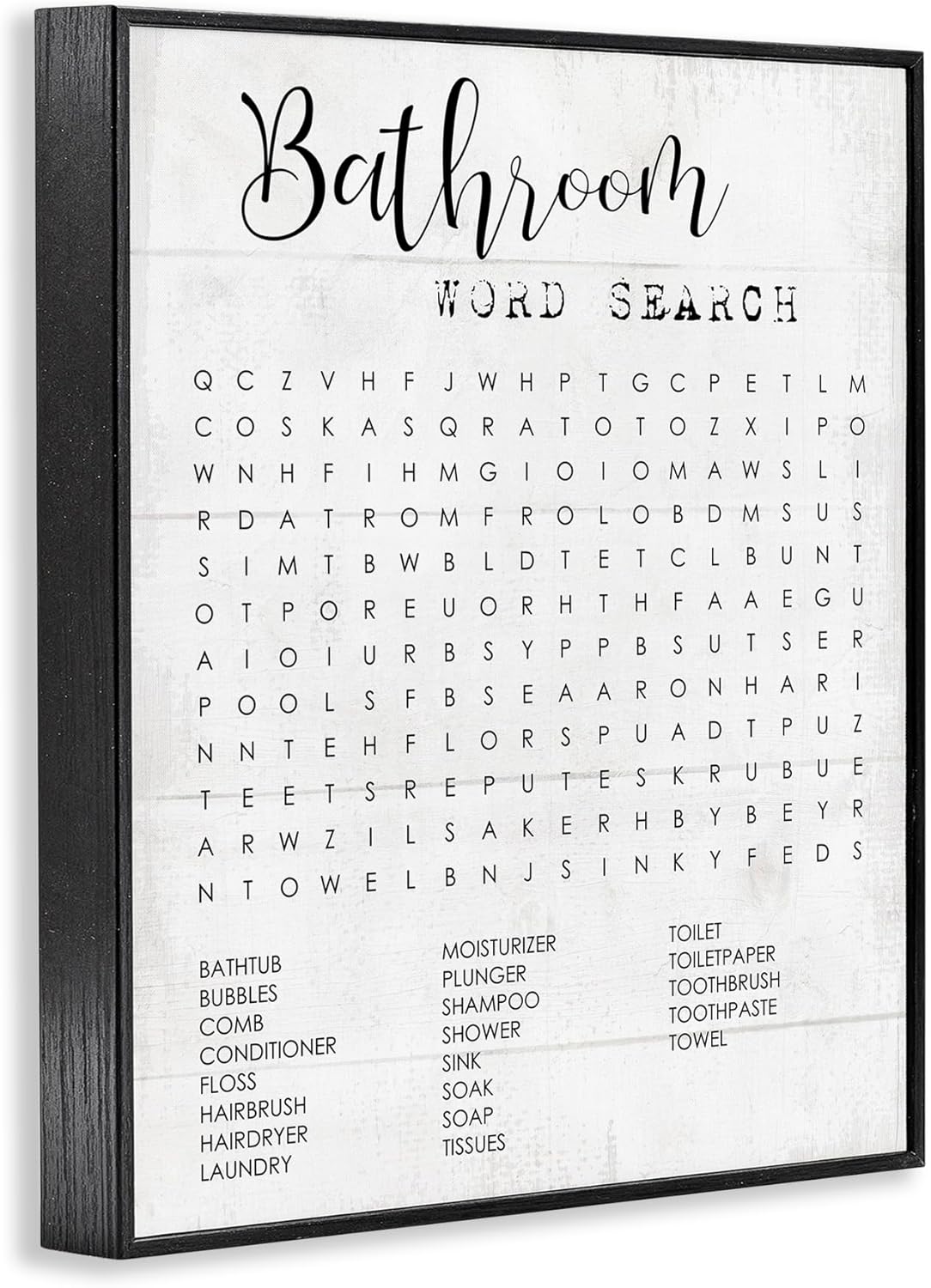 Stupell Industries Wall Art - Fun Family Word Design by Daphne Polselli | 11 x 14 Inches, Black