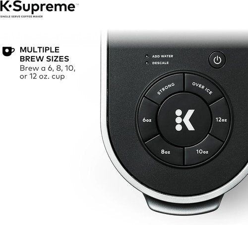Keurig K-Supreme Single Serve Coffee Maker - MultiStream Technology & Strong Brew | 66 oz Reservoir