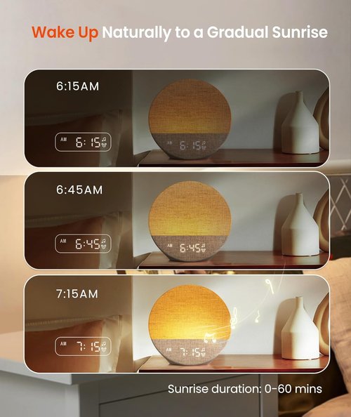 Dreamegg Sunrise 1 Bundle - Sleep Lite D11Max Sound Machine for Home & Travel | Nature Sounds & White Noise