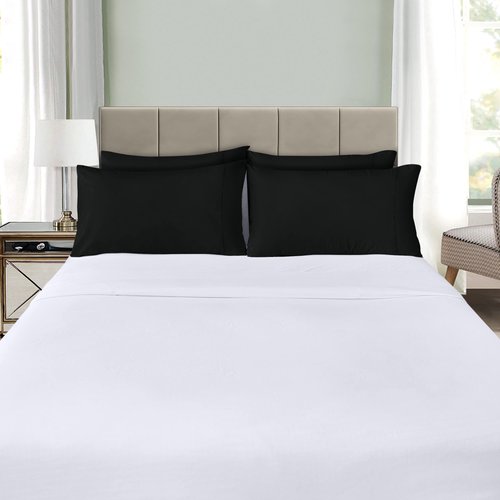 Utopia Bedding Queen Pillow Cases - 12 Pack - Envelope Closure - Soft Brushed Microfiber Fabric - Shrinkage and Fade Resistant Pillow Covers Queen Size 20 X 30 Inches (Queen, Black)