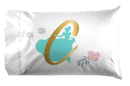 Princess Cinderella 4-Piece Queen Sheet Set - Ultra-Soft Blue Bedding with Fitted & Flat Sheets + Pillowcases (Variation: Blue - Princess Cinderella+4 Piece Queen)