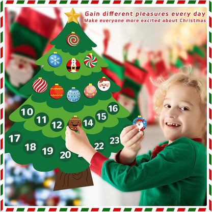 Regine Switzerland Christmas Advent Calendar Magnets - Countdown to Xmas | Tree & Fridge Decor for Kids & Adults