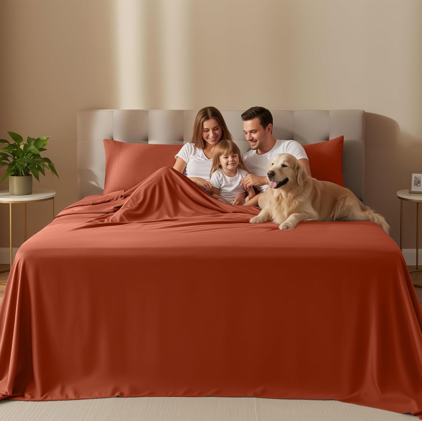 Utopia Bedding Twin Sheet Set - Soft, Breathable Microfiber 3-Piece Bed Sheets | Oeko Tex Certified, Orange