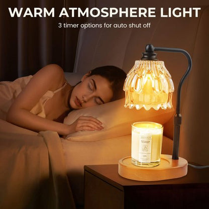 Candle Warmer Lamp with Timer and Wireless Remote Control, Dimmable Candle Warmer for Jar Candles, Height Adjustable Wax Melts Warmer, House Warming Gifts New Home Decor, Gifts for Women Mom