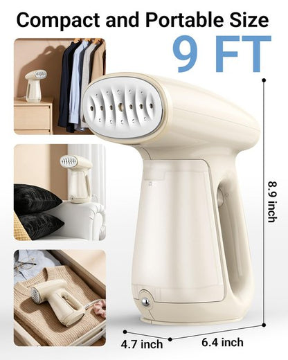 Bear Steamer for Clothes, Handheld Clothes Steamer,1300W Strong Power Garment Steamer with 230ml Tank,Fast Heat-up, Auto-Off, Steam Iron Fabric Wrinkle Remover with Brush for Home and Travel