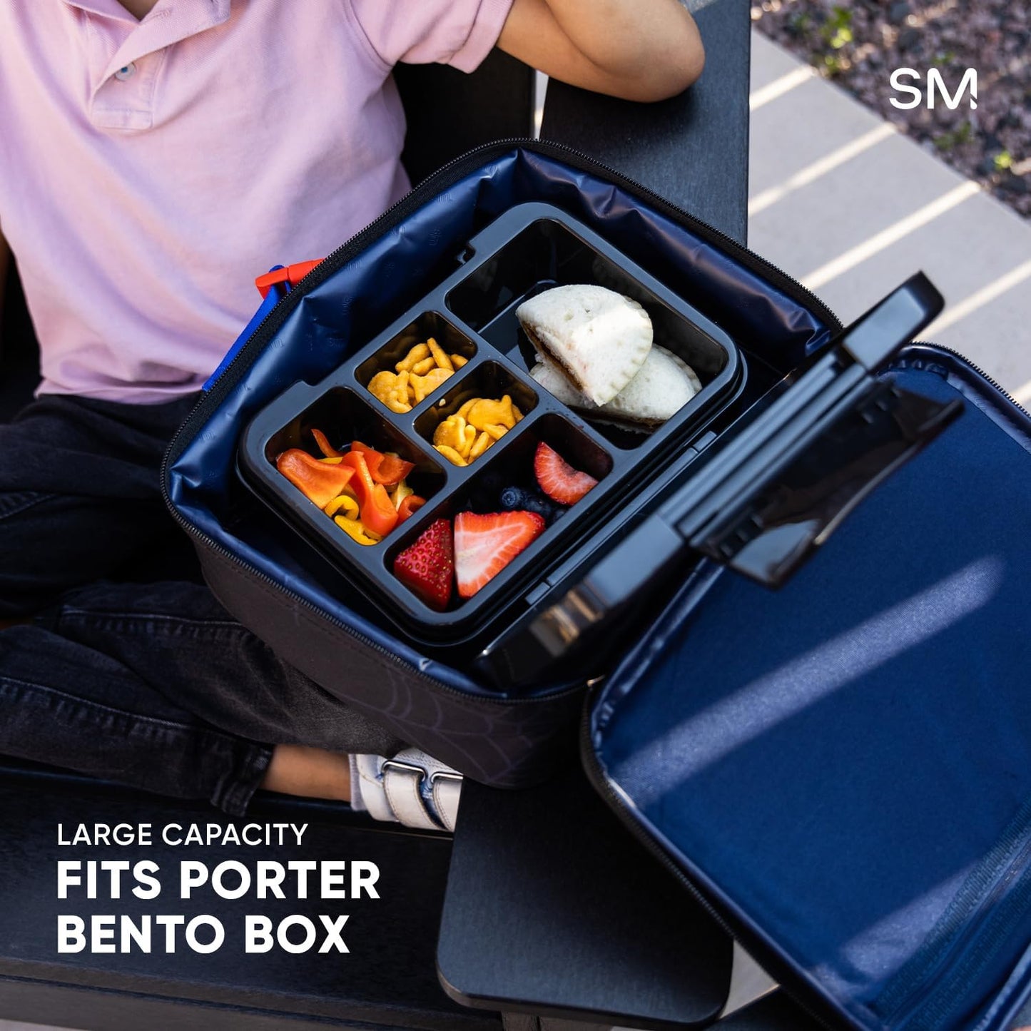 Simple Modern Bluey Kids Lunch Box - Reusable Insulated Meal Container for School | Hadley Collection | Bluey Sky
