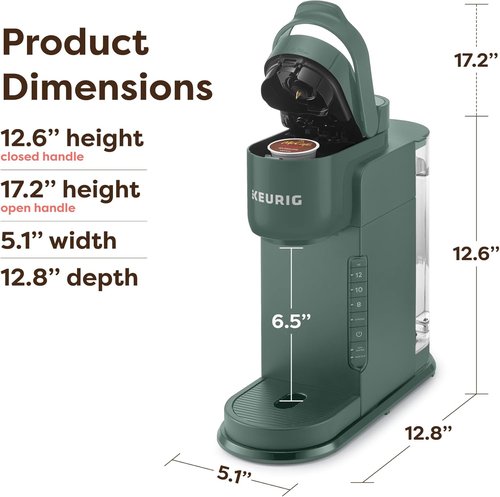 Keurig K-Express Single Serve Coffee Maker - 3 Brew Sizes, Strong Button, 42oz Reservoir | Evergreen