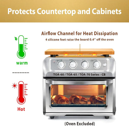 Umilife Cutting Board - Compatible With TOA-70/TOA-65/TOA-60 Air Fryers | Space-Saving Kitchen Accessory