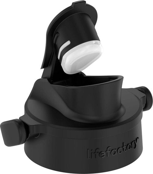 Lifefactory 16-Ounce Glass Water Bottle - Active Flip Cap & Silicone Sleeve | Teal Lake
