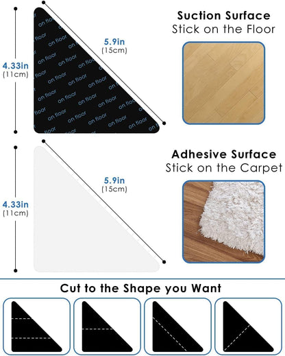 Skiennix 14-Piece Non-Slip Rug Pad Grippers | Durable & Secure Floor Protection