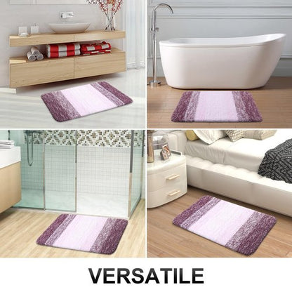 OLANLY Bathroom Runner Rugs 70x24, Extra Soft Absorbent Microfiber Bath Rugs, Rubber Backing, Quick Dry, Machine Washable Bath Mats for Bathroom Floor, Tub and Shower, Home Decor Accessories, Mauve
