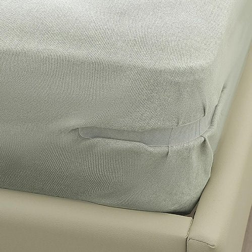 Bed Sheet Holder with Lock Strips, Sheet Holders Fasteners Bed Sheet Clips Fasteners for Corner Heavy Duty, Zumber Lock for Sheets No-Slip Design, Stay Secure & Tidy All Night (White-8 pcs)