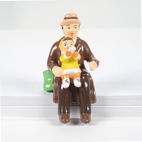 Department 56 Original Snow Village Figurine Set - People Sitting | Multicolor, Various Sizes