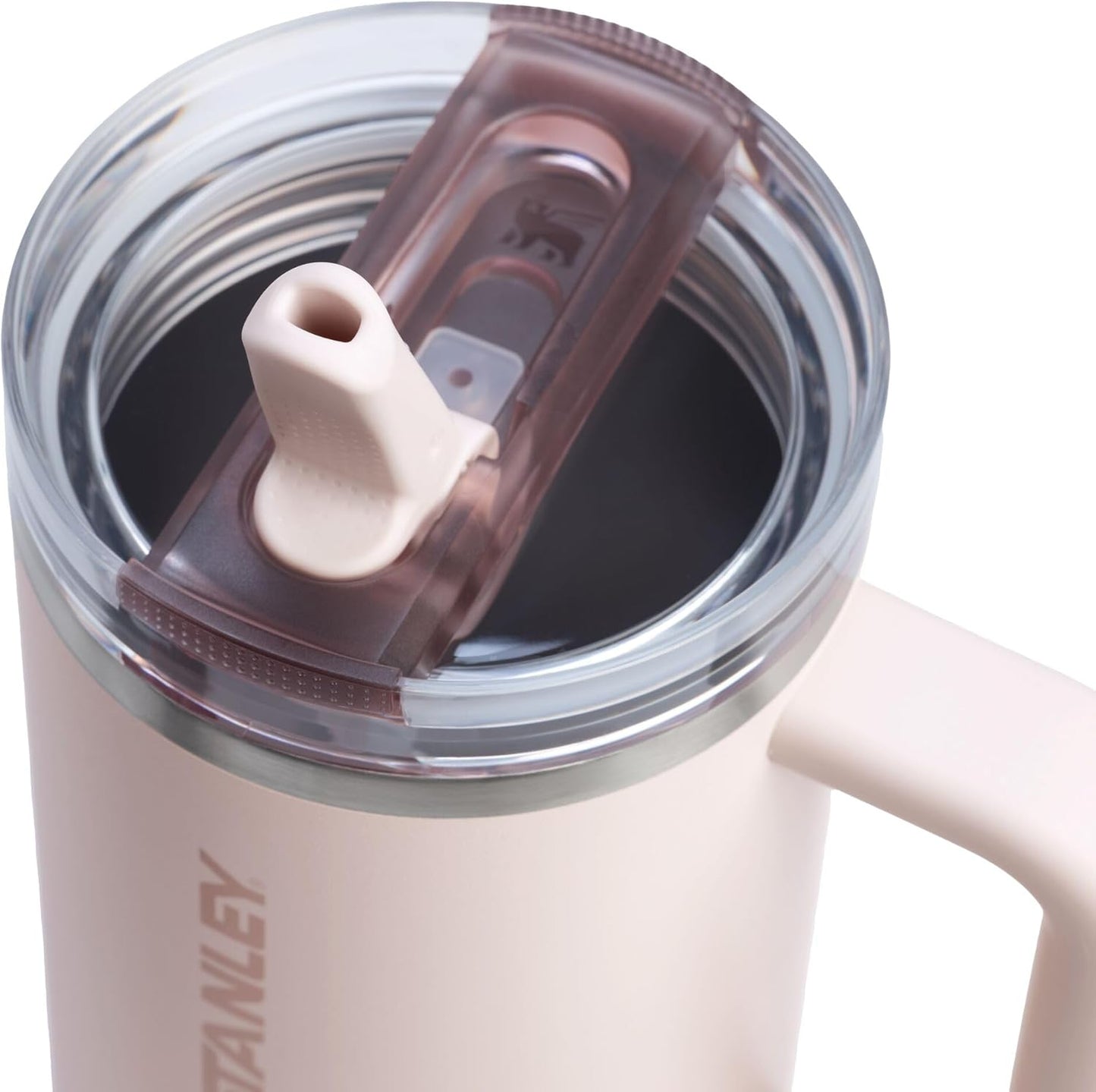 STANLEY Quencher ProTour 40 oz Tumbler - Leakproof Lid, Built-In Straw & Handle | Insulated Stainless Steel | Rose Quartz