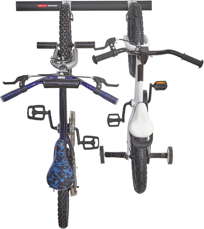 Rubbermaid FastTrack Bike Storage Kit - Heavy Duty 3-Piece Rail Hook Organizer for Garage & Shed