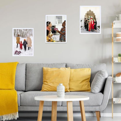 JCJMY 15x22 Picture Frame - White Wall Gallery Frame for Horizontal & Vertical Photos