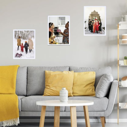 JCJMY 15x23 Picture Frame, White - Horizontal & Vertical Formats for Wall Hanging, 15 x 23 Gallery Frame for Photos & Posters