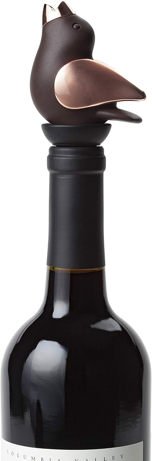 Wine Pourer - Brown and Copper