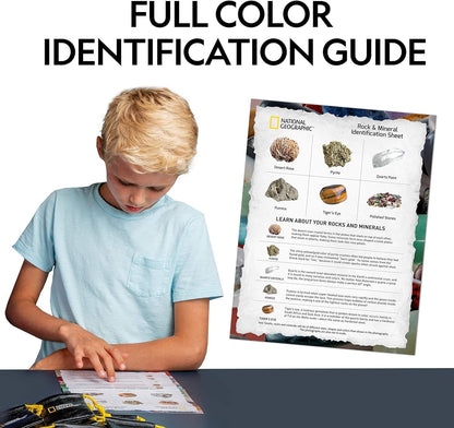 National Geographic Kids Rock Collection - 1.25 lb Assorted Rocks & Minerals STEM Kit for Classroom & Home