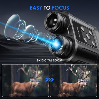Gifts for Men and Teen Boys,Night Vision Goggles,Compact Night Vision Binoculars,32GB Card Included, Photo/Video Capture,Outdoor Tools for Education, Wildlife Watching,Easter Gifts for Boy,Men,Father