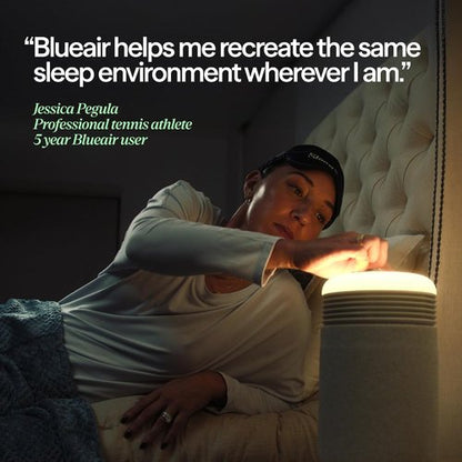 BLUEAIR Air Purifier & Sunrise Alarm Clock - HEPA HEPASilent™ Technology, USB-C, Mini Design for Natural Sleep