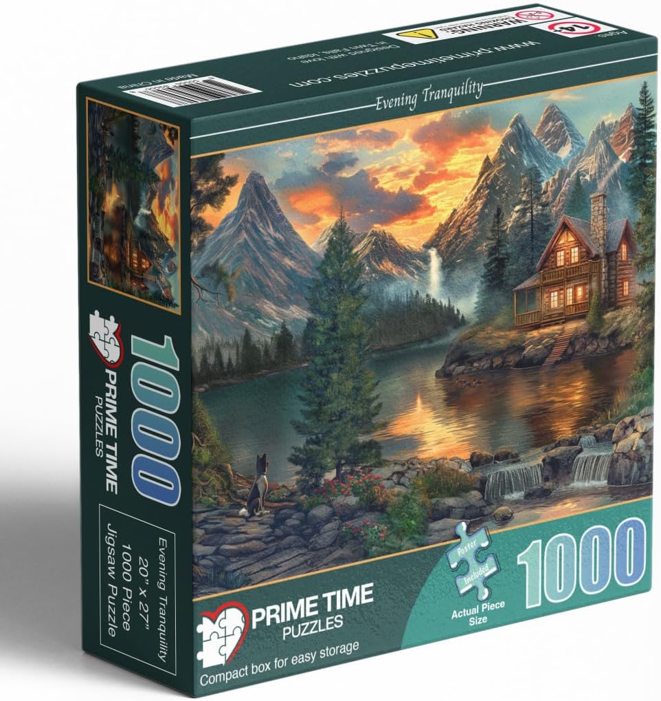 Mountain Cabin Jigsaw Puzzle by Ravensburger - 1000 Pieces for Adults | Perfect for Game Nights - 20x27 Inches