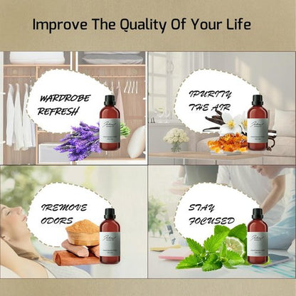 JCLOU Spring Breeze Hotel Diffuser Oil - Luxury Aromatherapy Inspired by InterContinental - 100mL Glass Bottle